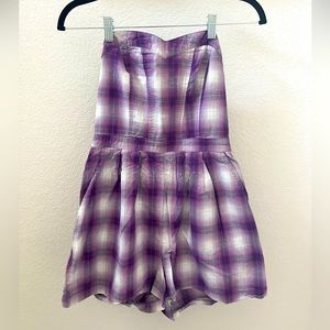 Plaid Romper
